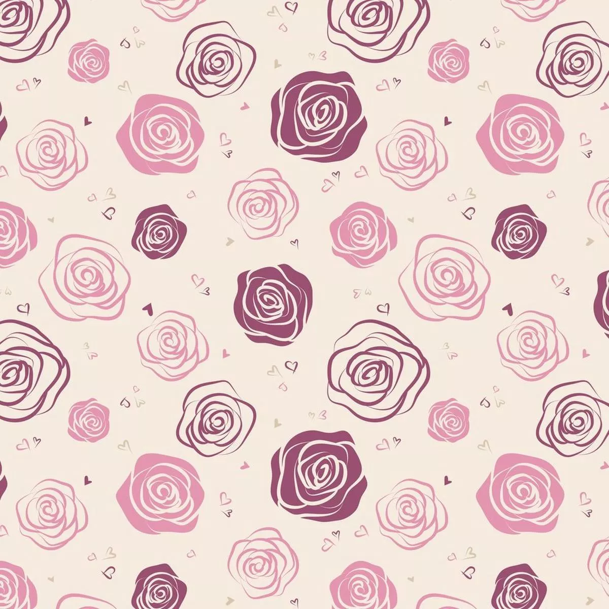 outlined-roses-fabric-tan Outlined Roses Fabric – Tan