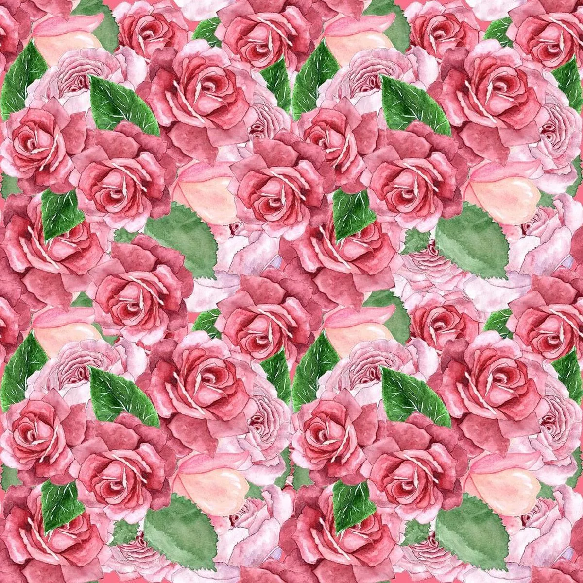packed-flowers-roses-fabric Packed Flowers Roses Fabric