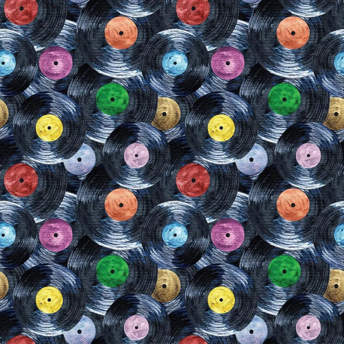 packed-vinyl-records-fabric Packed Vinyl Records Fabric