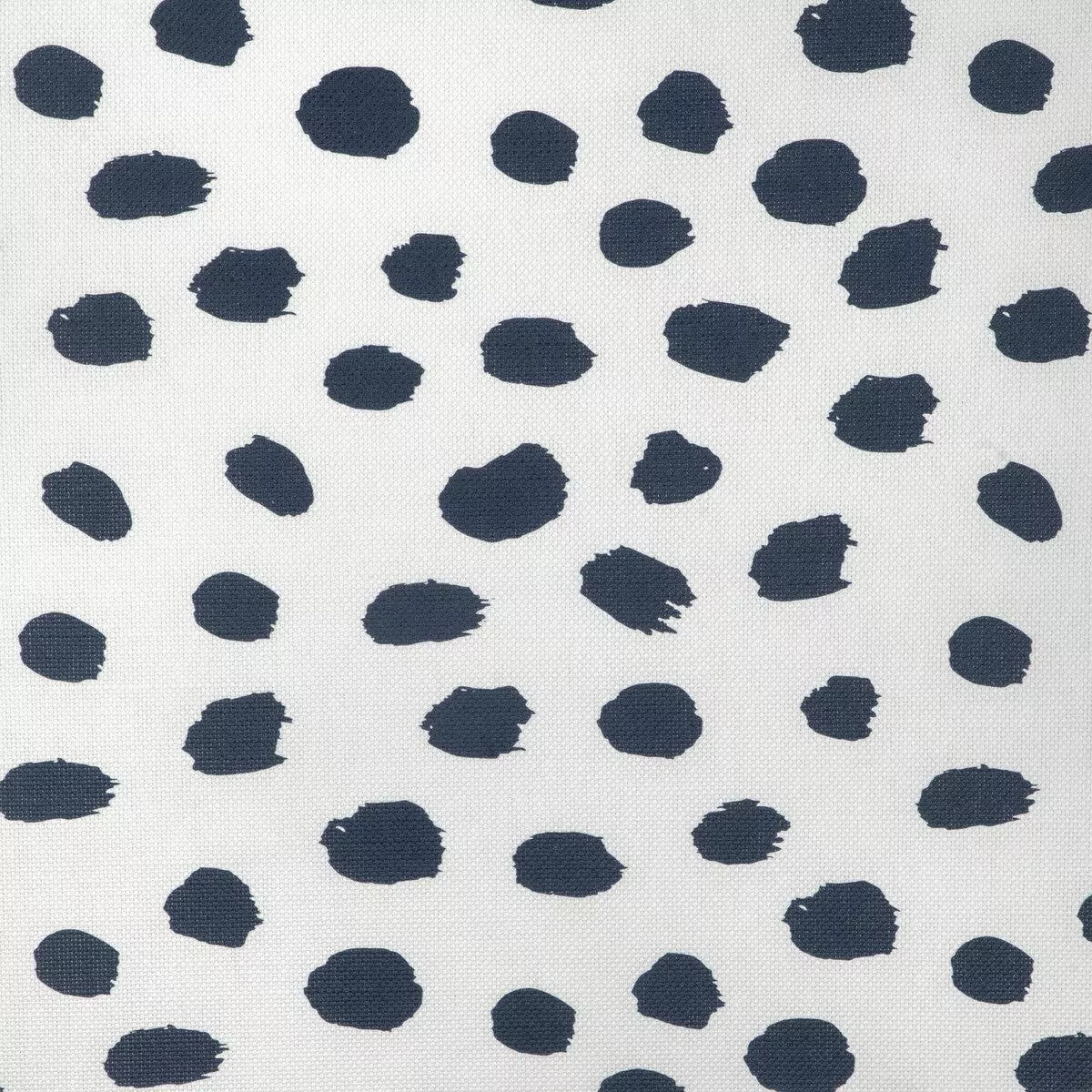 Paint Dot Dark Navy Oyster Fabric