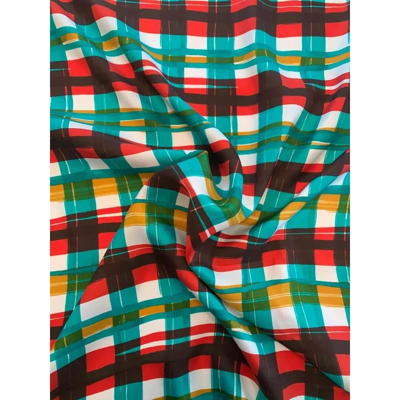 painterly-plaid-printed-mini-silk-twill-red-jade-white-mustard Painterly Plaid Printed Mini Silk Twill – Red / Jade / White / Mustard