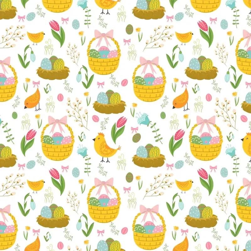 paisley-easter-egg-baskets-fabric Paisley Easter Egg Baskets Fabric