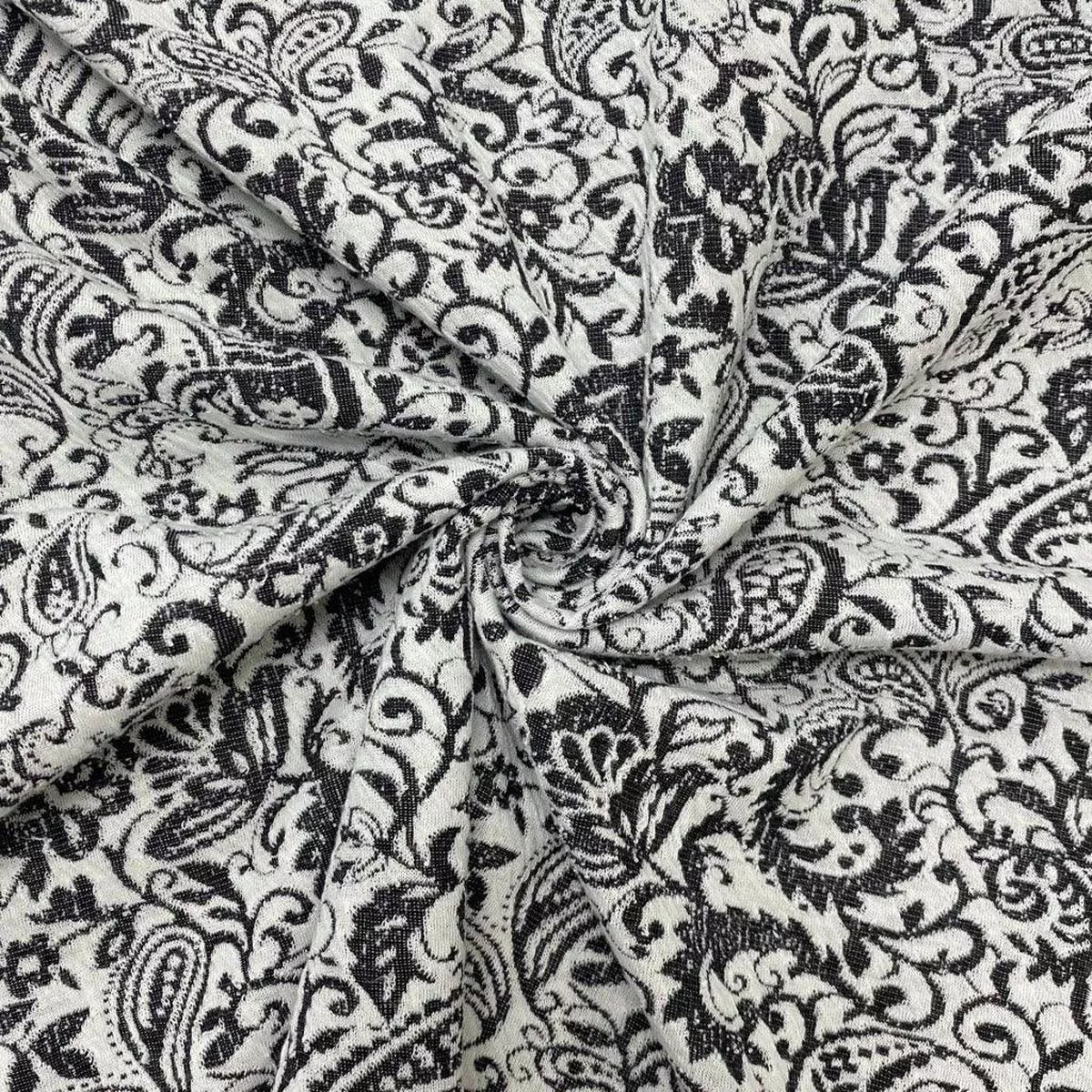 Paisley Jacquard Knit Fabric