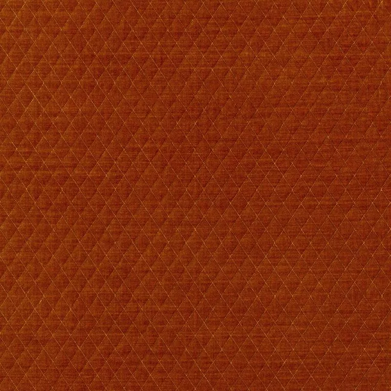 PALEY QUILTED VELVET | Chinese Orange