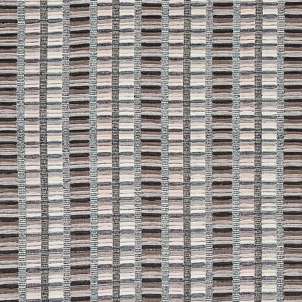 Palopo Hand Woven Stripe Black Fabric
