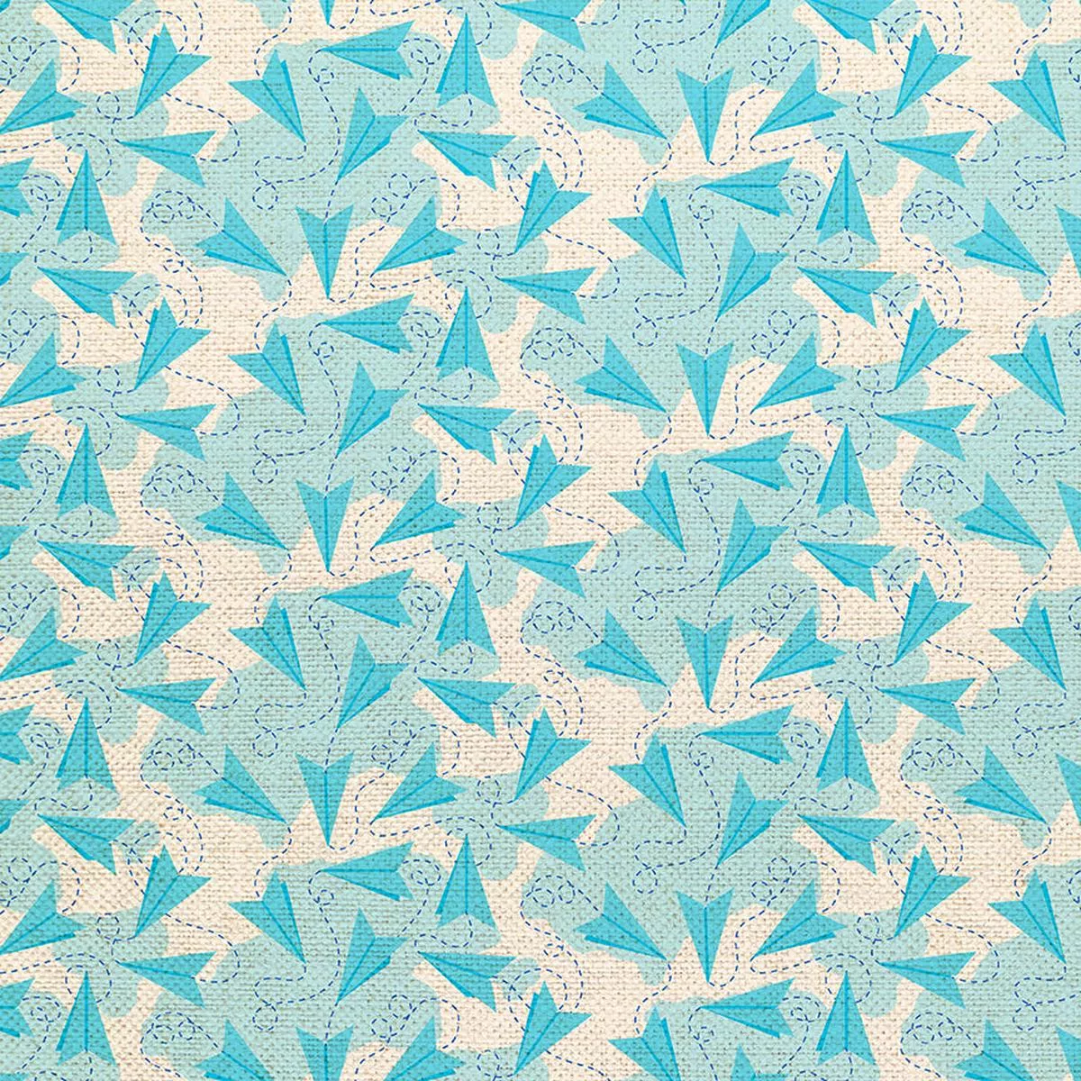 Paper Airplanes – Blue – Canvas