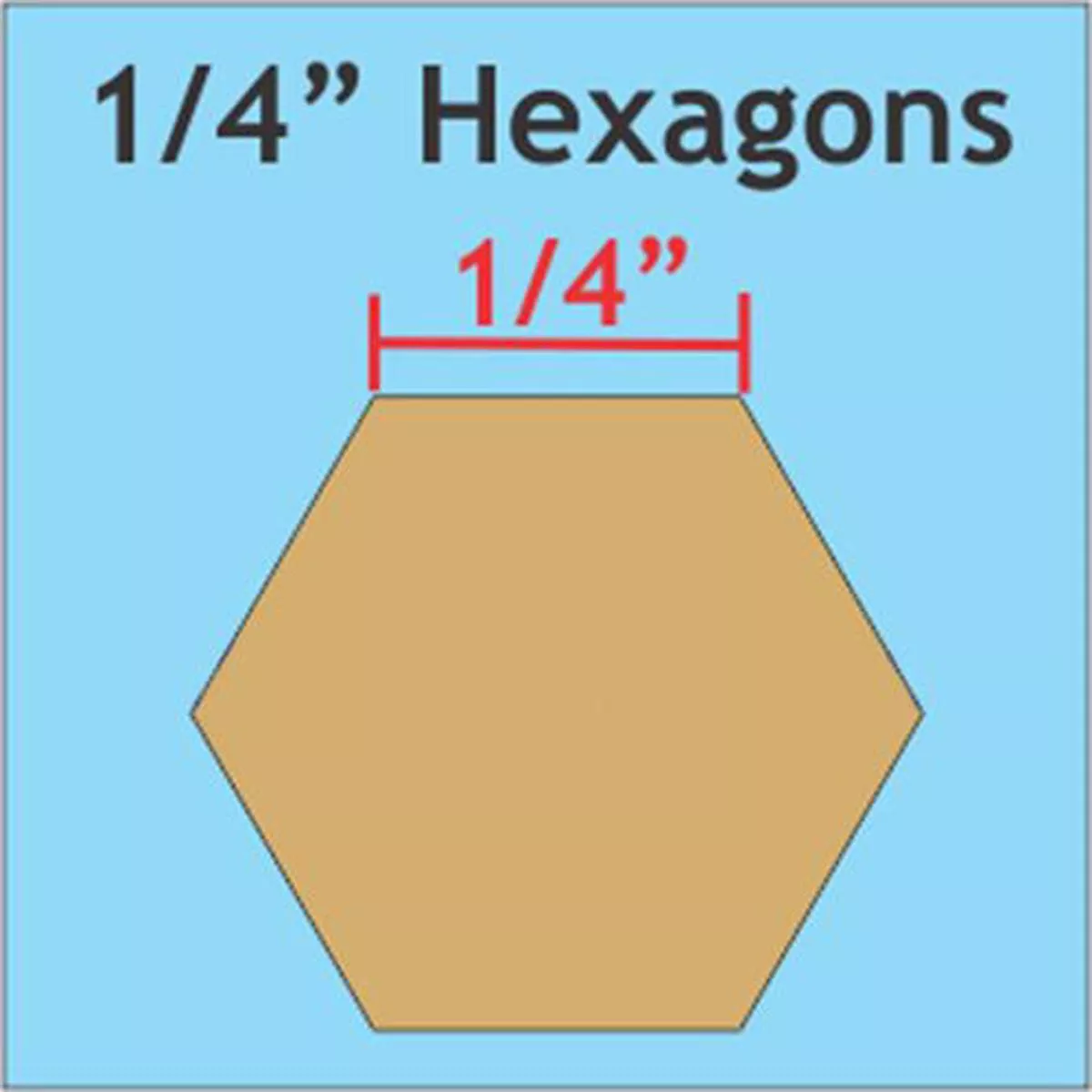Paper Pieces Hexagon 1/4″ Piecing Paper 200pc HEX025