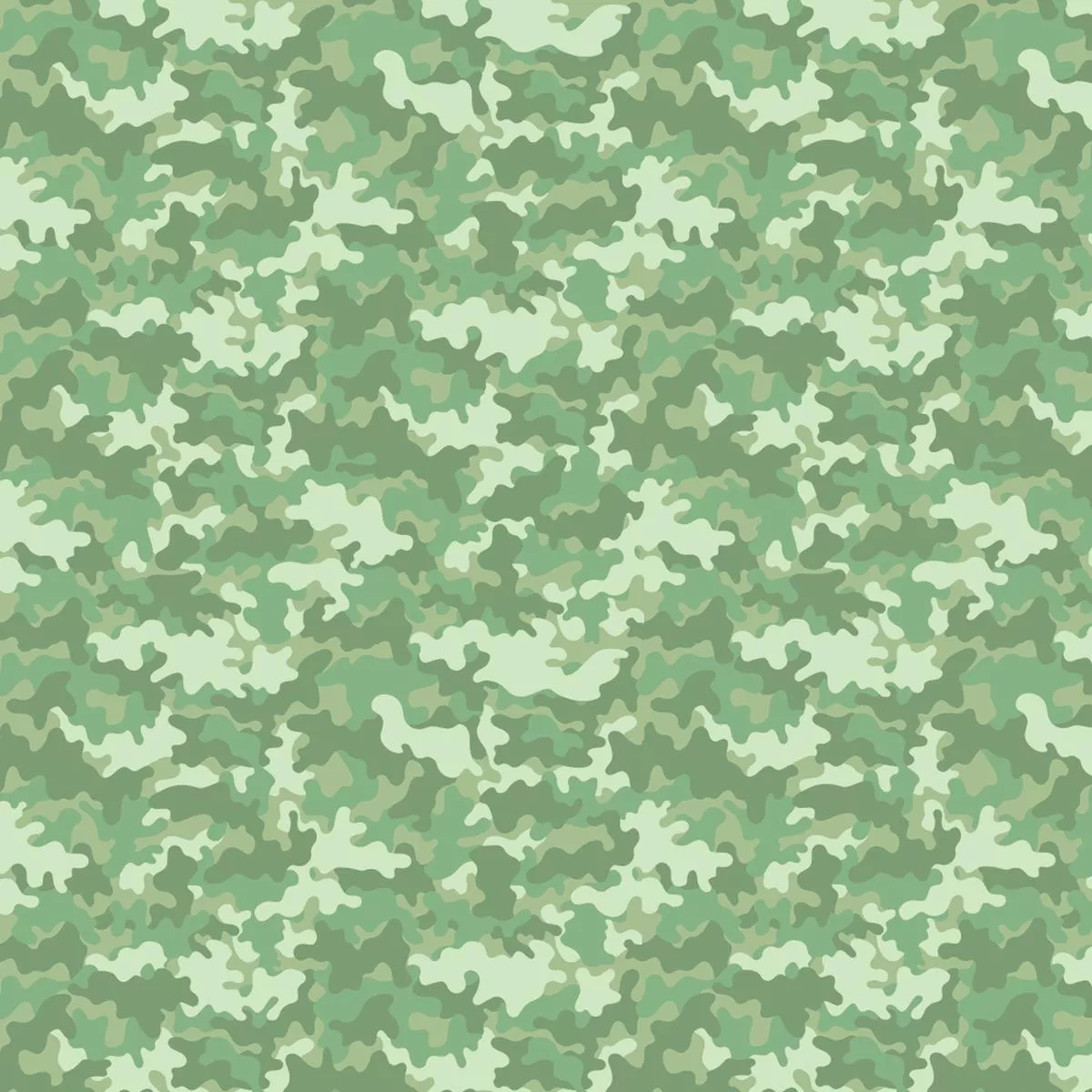 Pastel Camouflage Fabric – Green