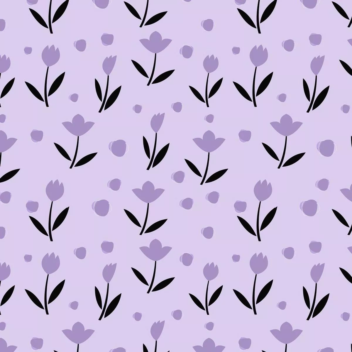 pastel-purple-rose-field-fabric Pastel Purple Rose Field Fabric