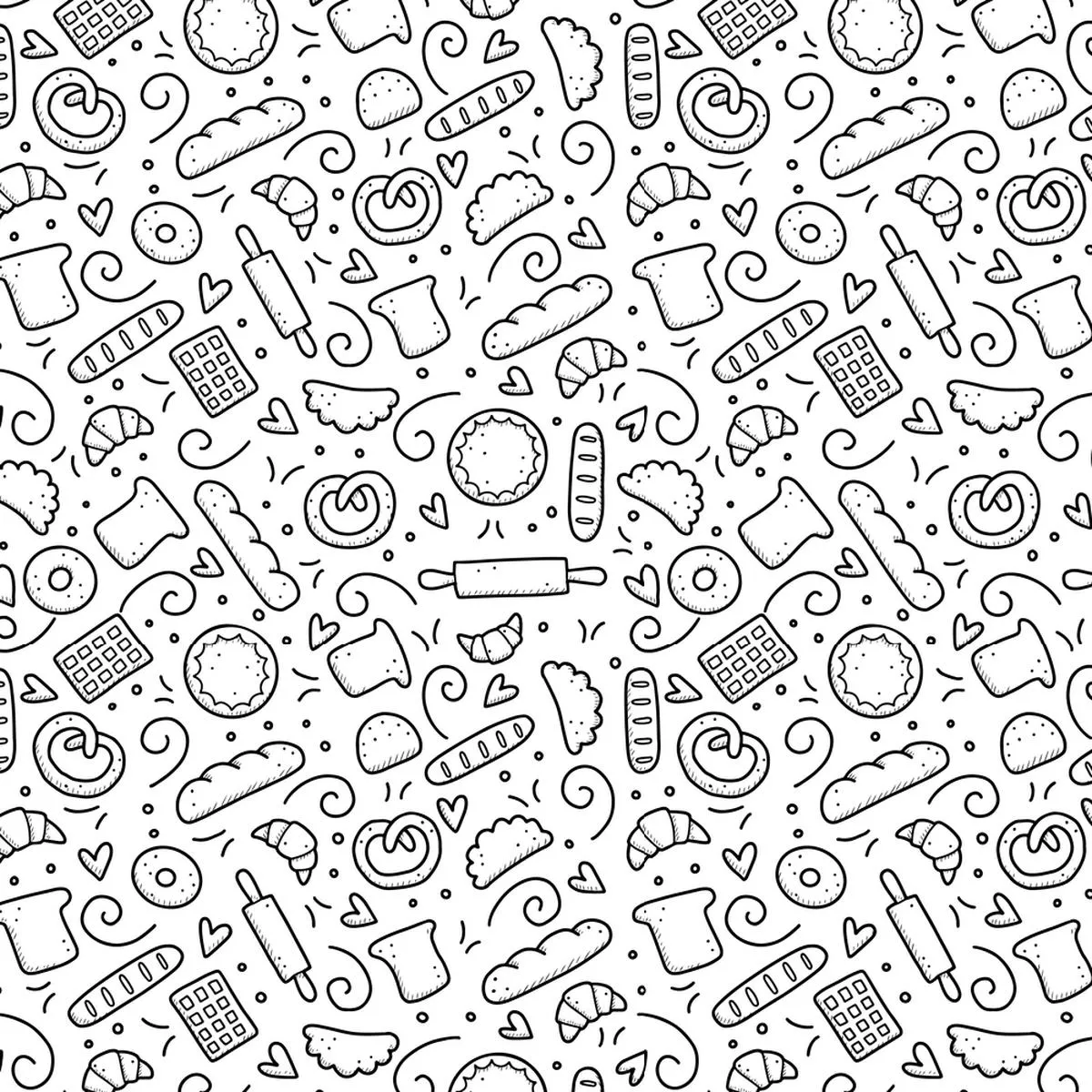 pastry-doodles-fabric Pastry Doodles Fabric