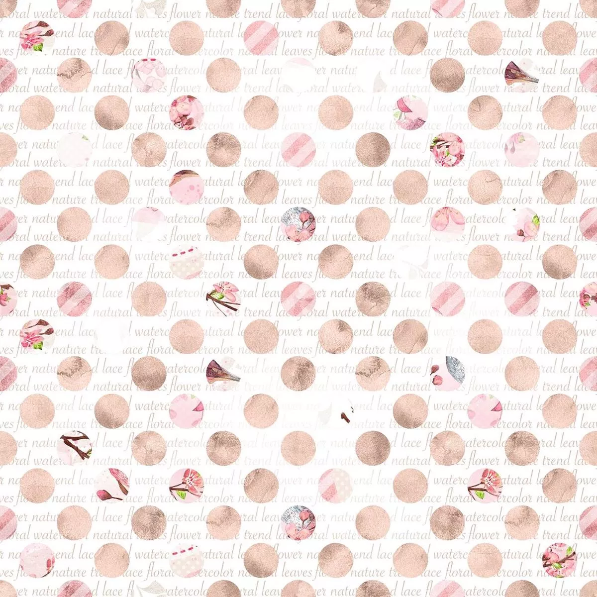 Patterned Polka Dots Fabric – Pink