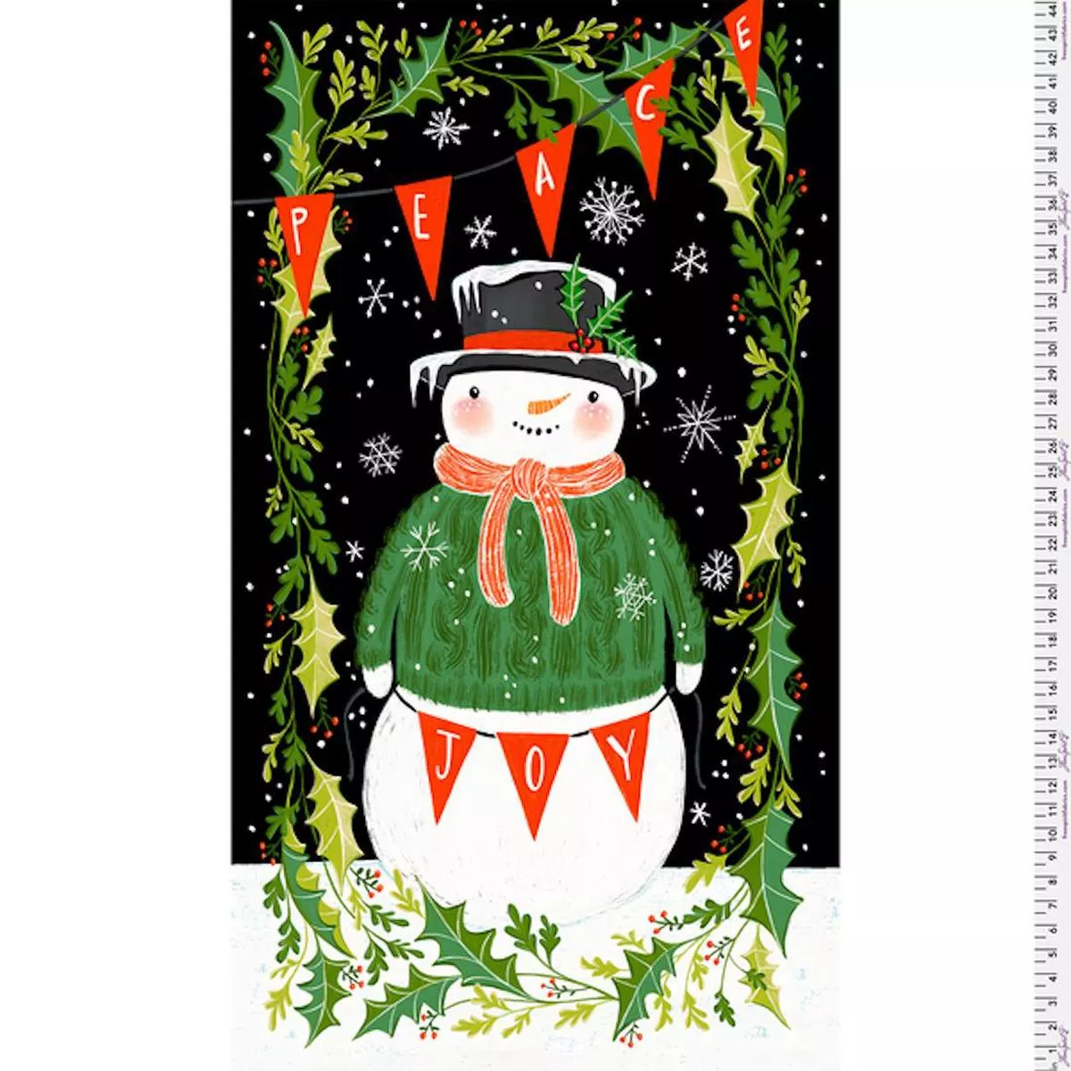 Peace + Joy 24″ PANEL by Cori Dantini