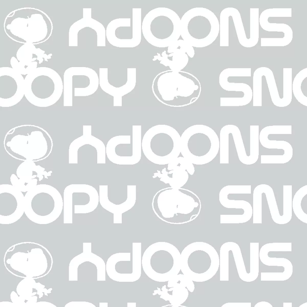 Peanuts Astronaut Snoopy on Gray Fabric