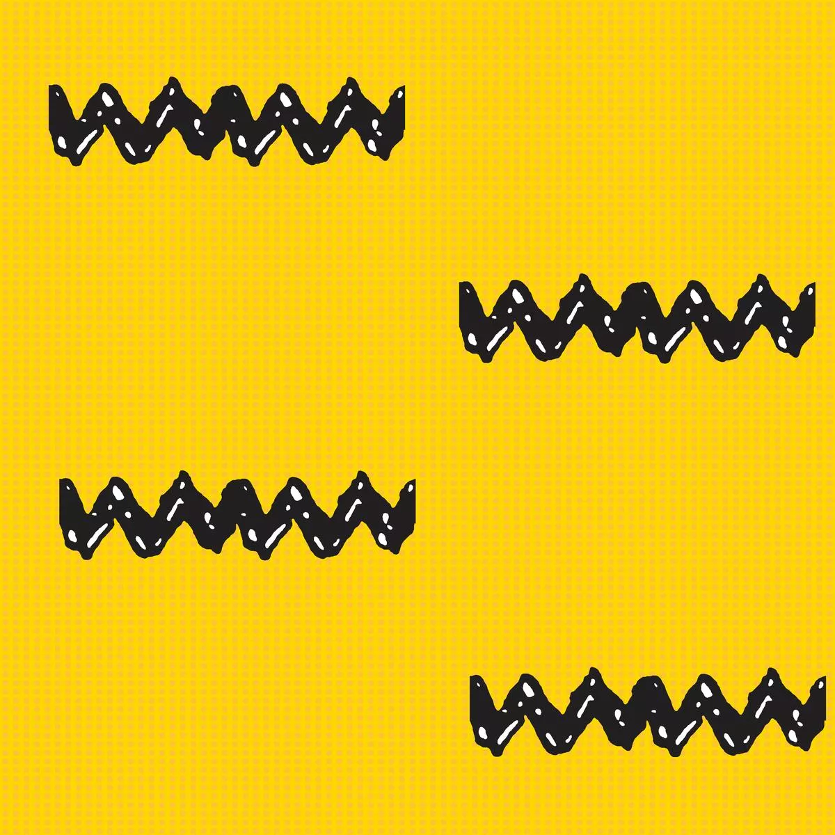 Peanuts Charlie Brown Iconic Zig Zag Fabric