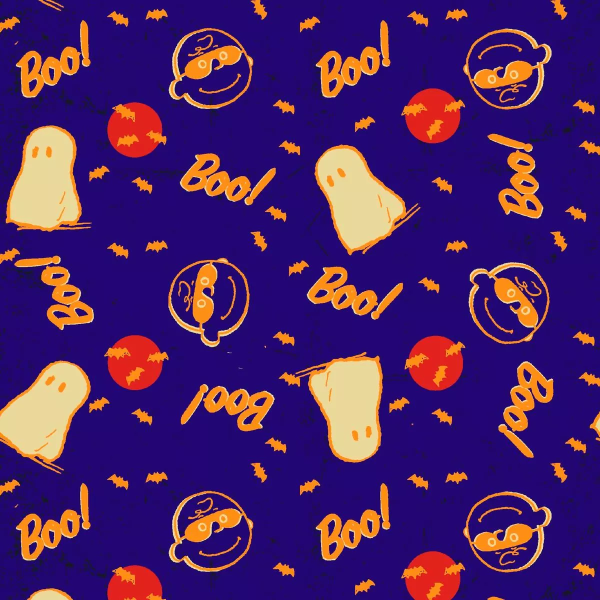 peanuts-halloween-boo-bats-on-blue-fabric Peanuts Halloween Boo & Bats on Blue Fabric