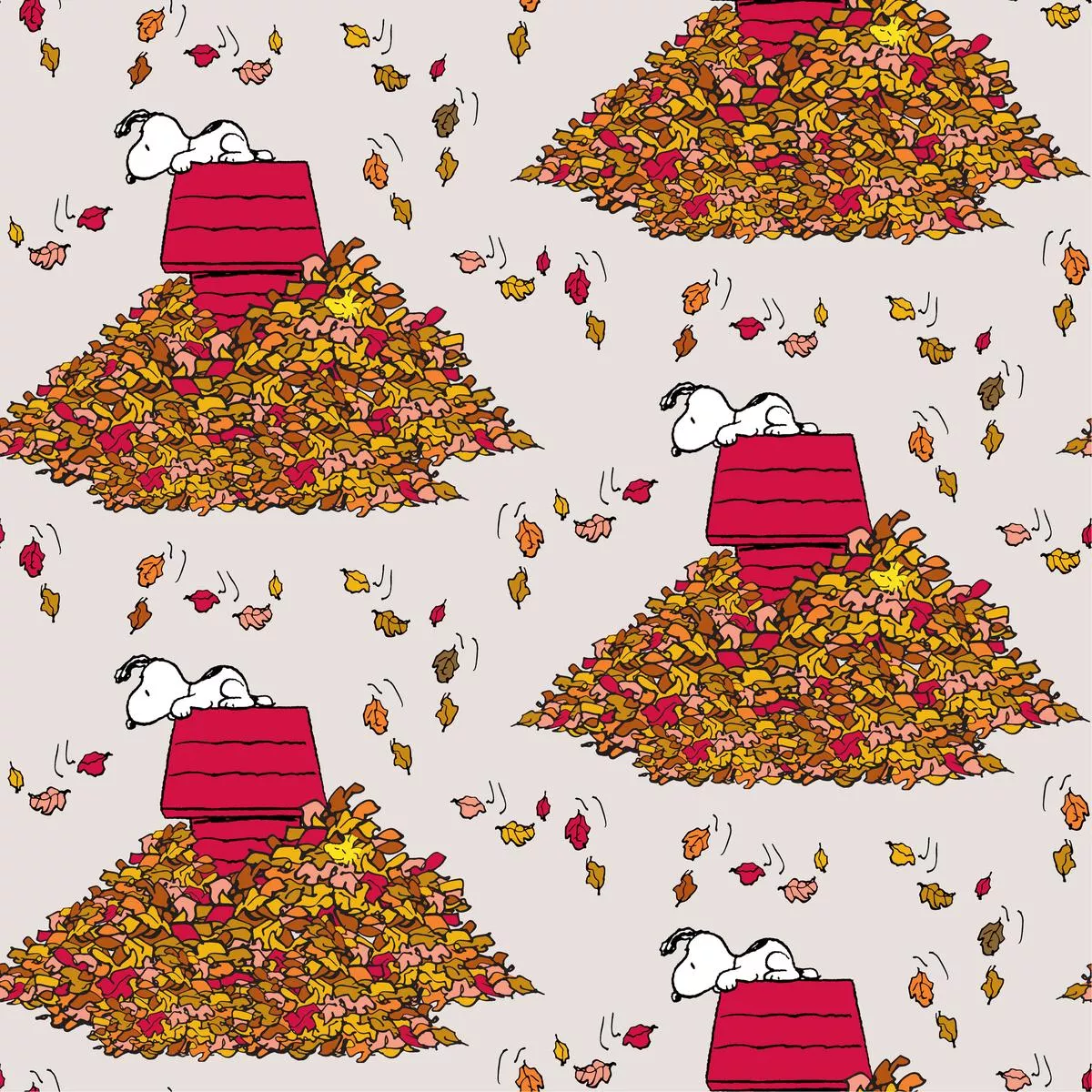 Peanuts Snoopy Autumn Breeze Fabric