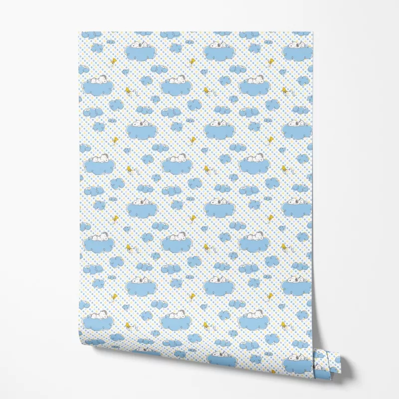 peanuts-snoopy-blue-dreams-on-cloudswallpaper Peanuts Snoopy Blue Dreams on CloudsWallpaper