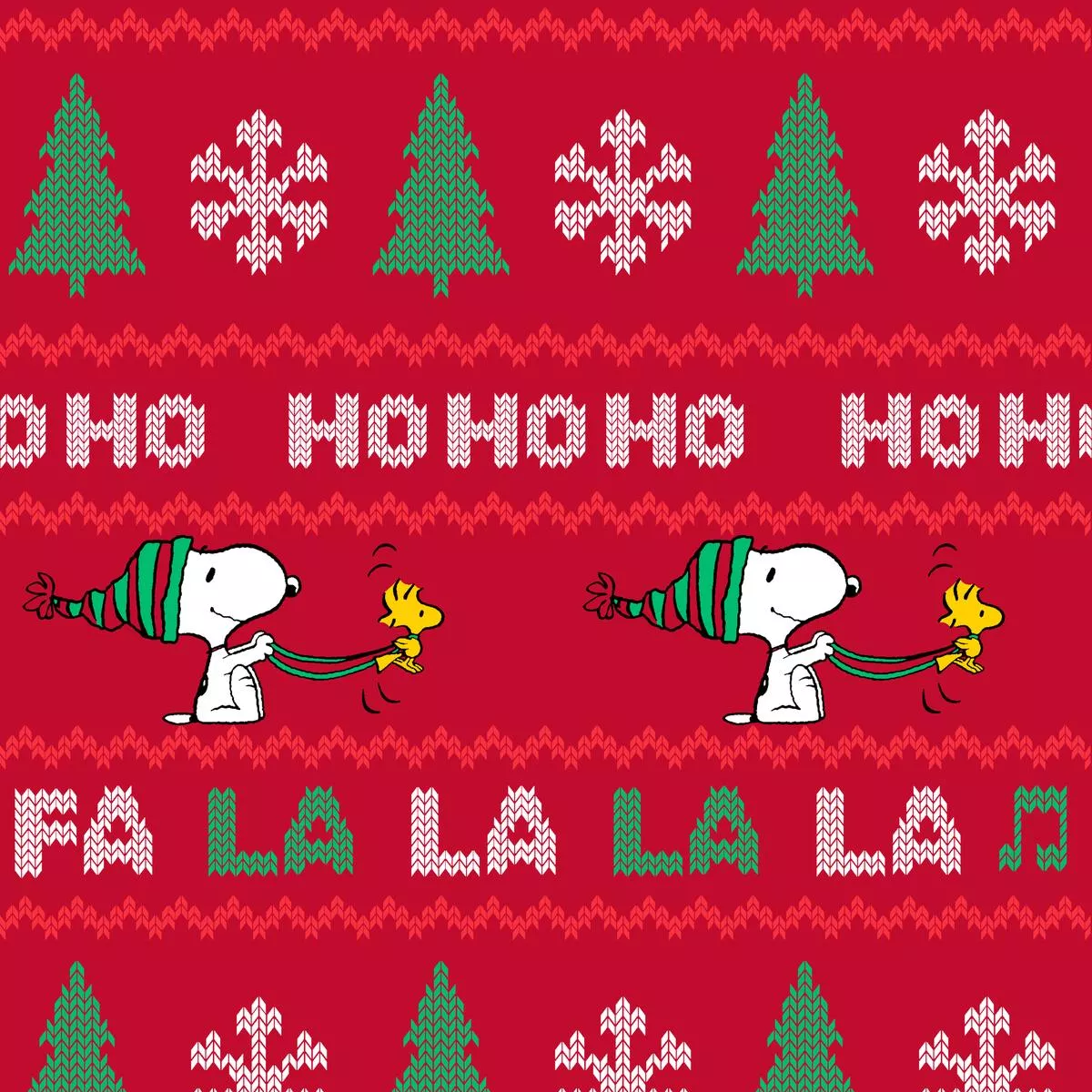 peanuts-snoopy-christmas-sing-along-fabric Peanuts Snoopy Christmas Sing Along Fabric