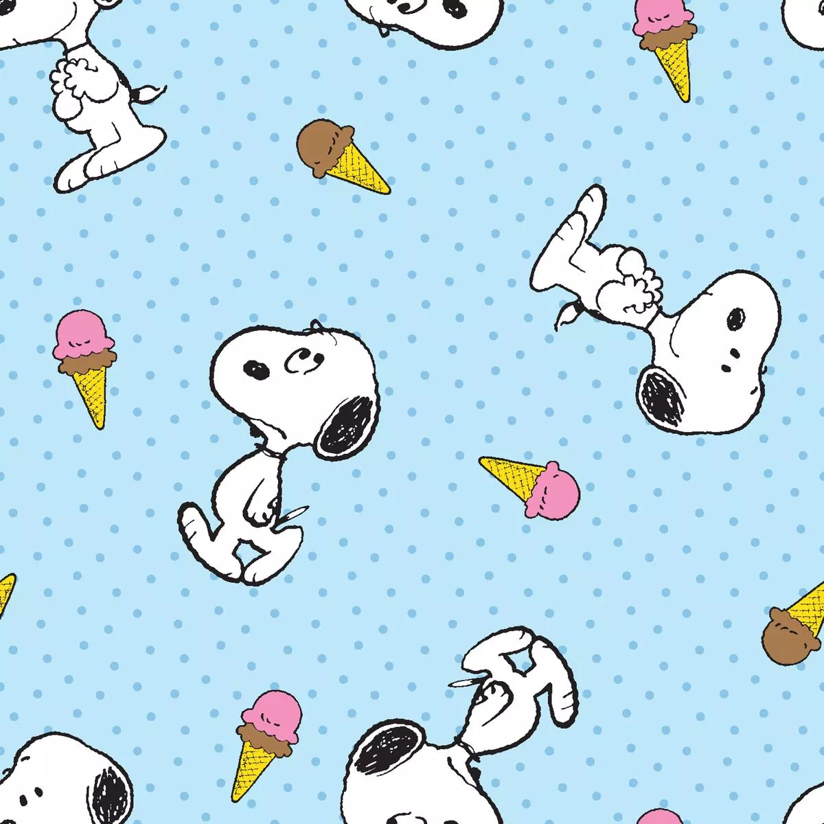 peanuts-snoopy-cone-zone-fabric Peanuts Snoopy Cone Zone Fabric