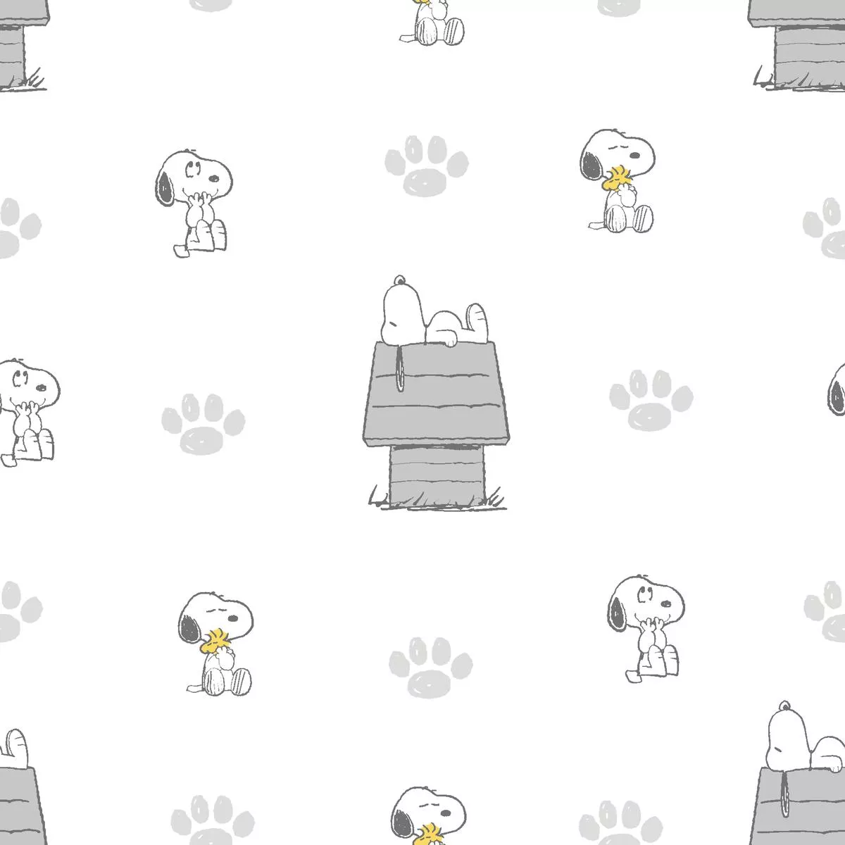Peanuts Snoopy Dog House Fabric