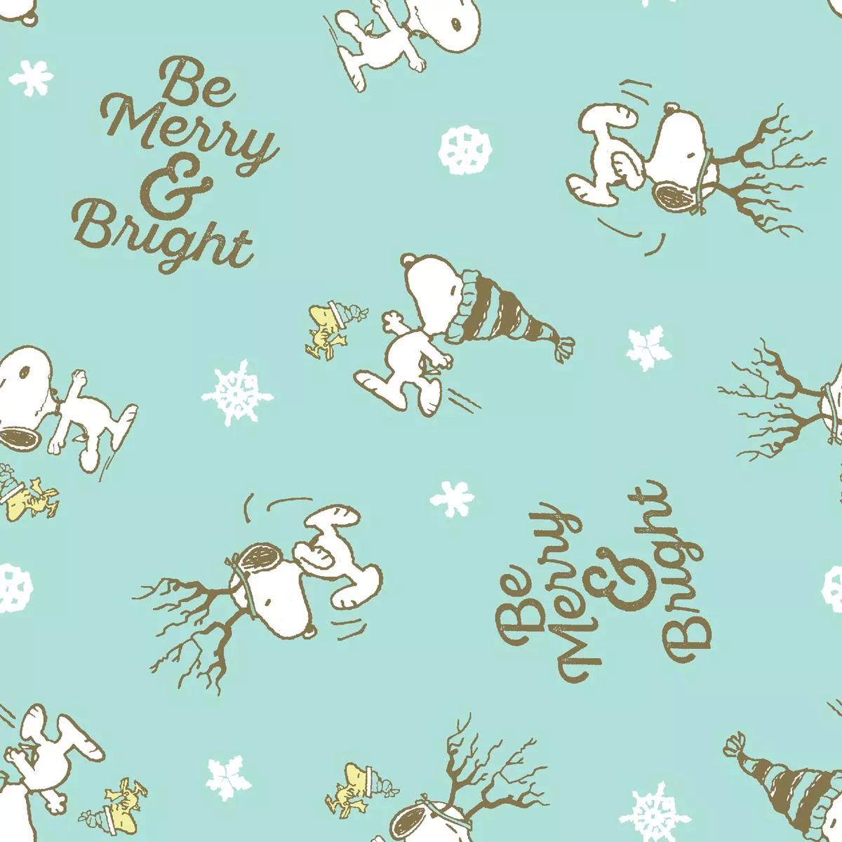 peanuts-snoopy-holiday-merry-bright-fabric Peanuts Snoopy Holiday Merry & Bright Fabric
