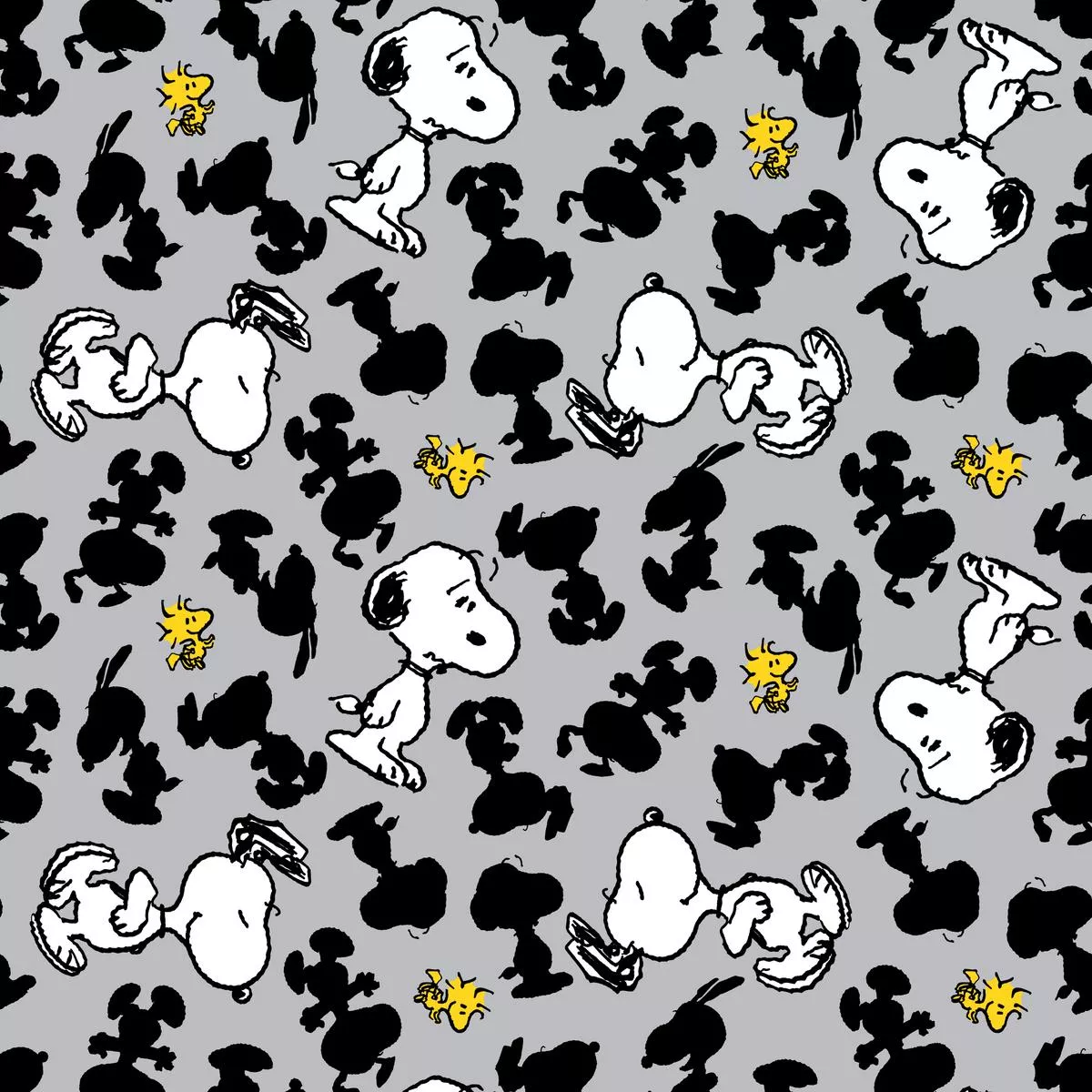 Peanuts Snoopy & Woodstock Shadow Pals Fabric