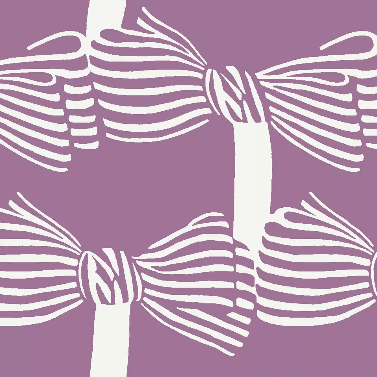 Peggy Bow on Lavender Fabric