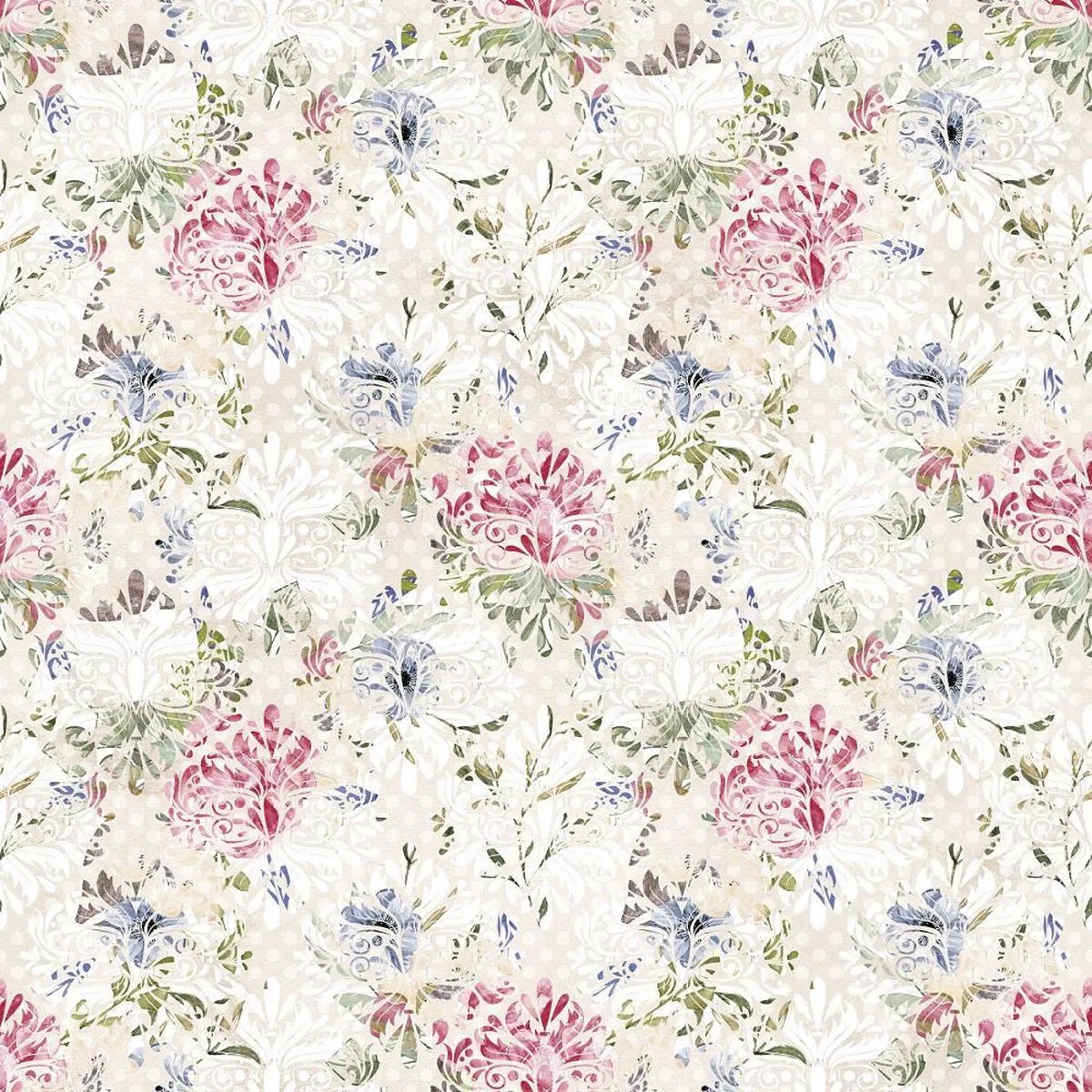 peonies-wreath-damask-fabric Peonies Wreath Damask Fabric