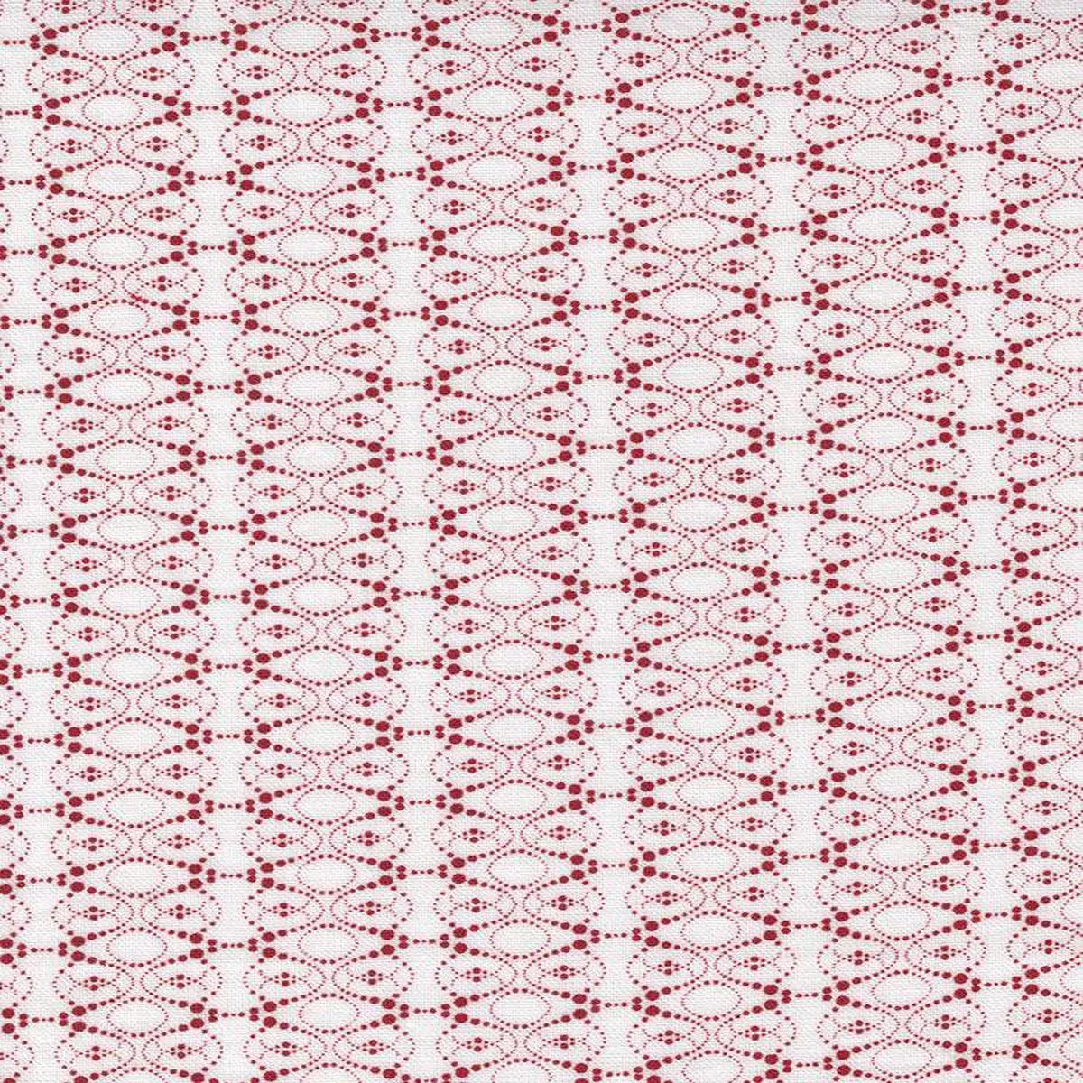 Peppermint Bark Sprinkles Geometric By Basicgrey For Moda White / Red