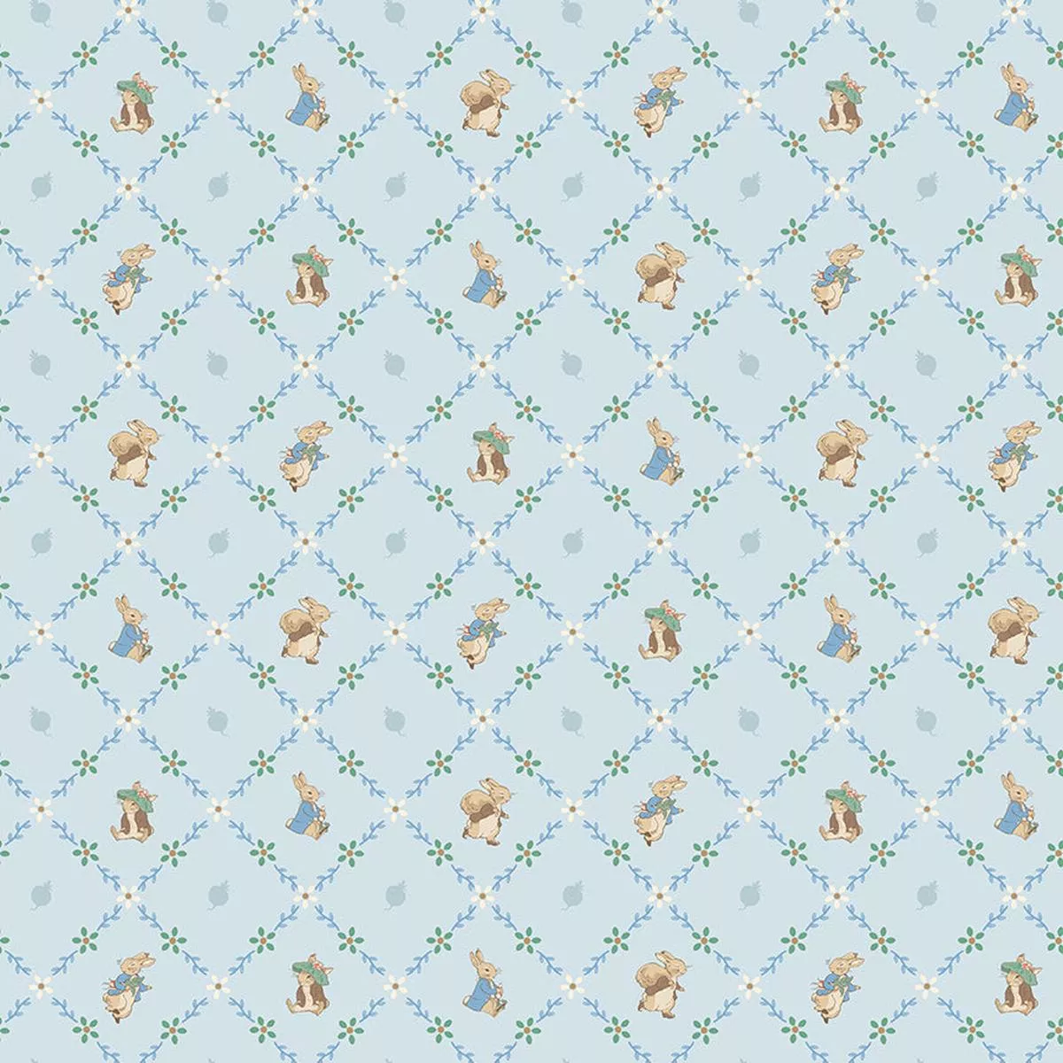 peter-rabbit-benjamin-bunny-lattice-blue Peter Rabbit and Benjamin Bunny Lattice Blue