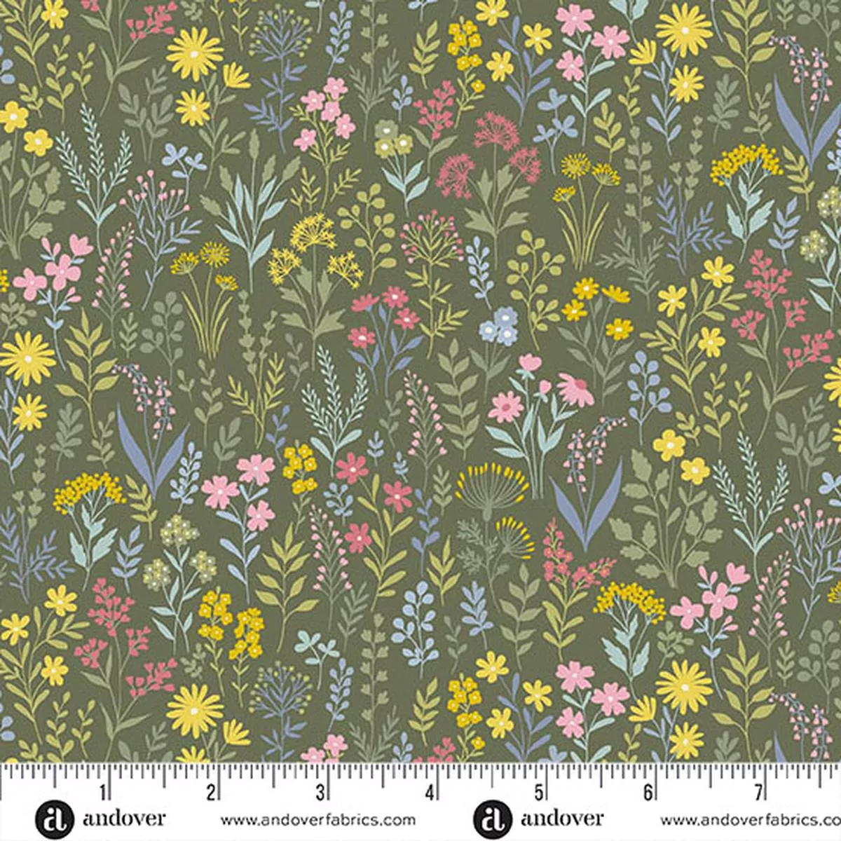 Petite Fleur Meadow Green