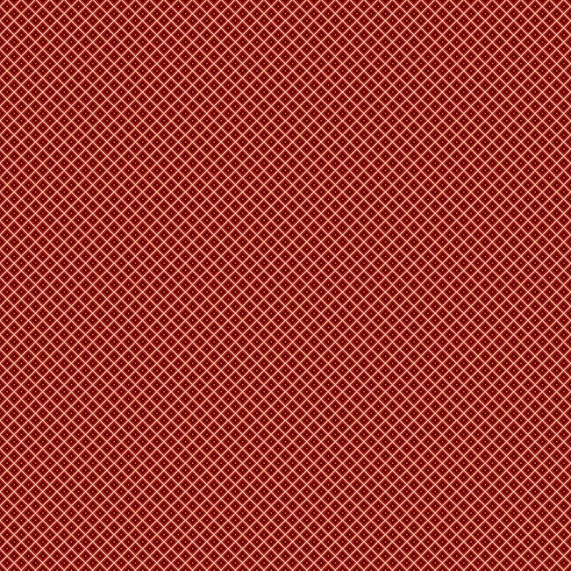 Petite Lattice on Red Fabric