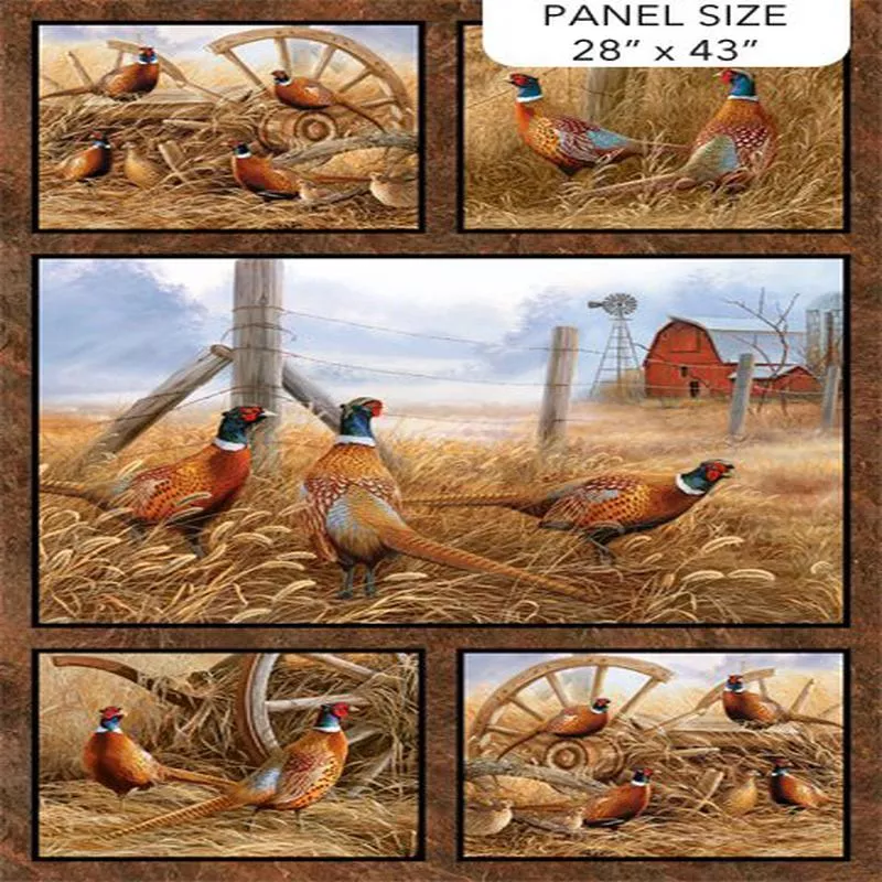 Pheasant Grove – Naturescapes – Rust Multi Panel