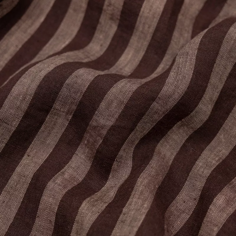 Pillar Stripe Soft Washed Linen – Shadow