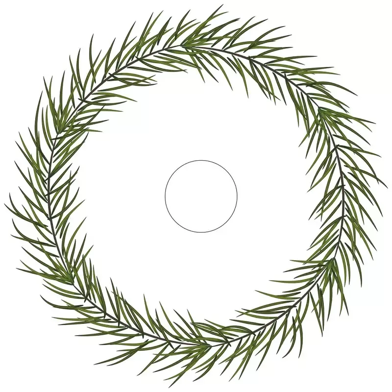 Pine Straw Tree Skirt Fabric Panel