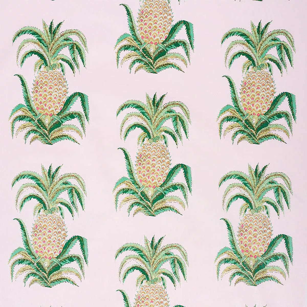 pineapples-chintz-blush-fabric Pineapples Chintz Blush Fabric