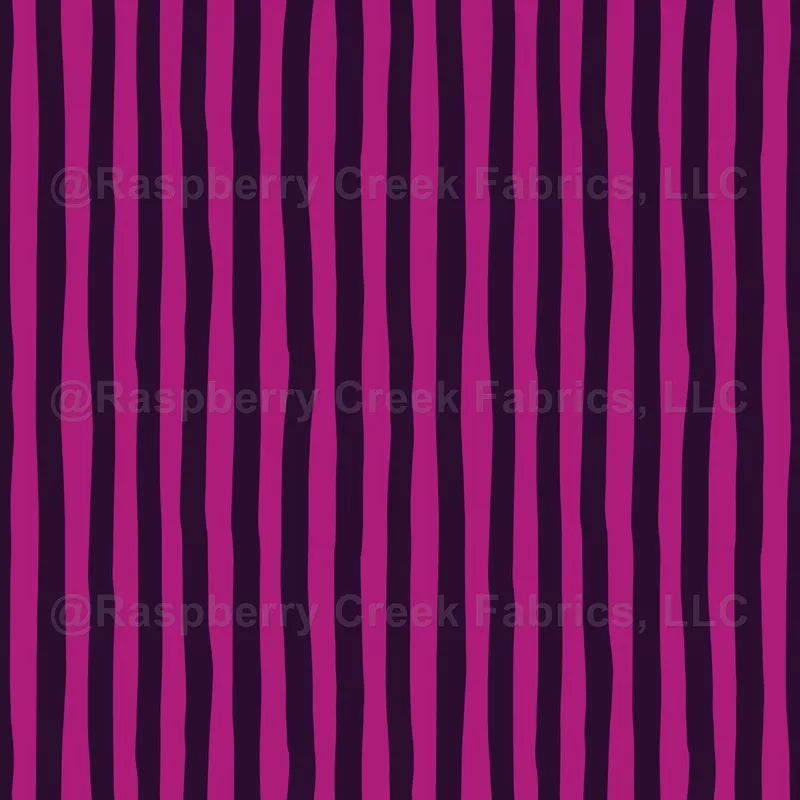 Pink & Dark Purple Wonky Stripes