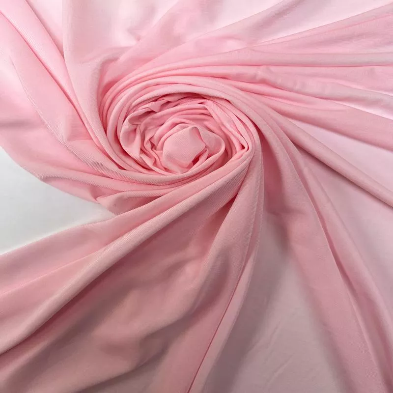 Pink Viscose Knitted Fabric