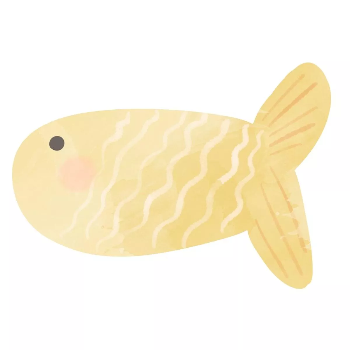 Pirates Goldfish Fabric Panel – Yellow