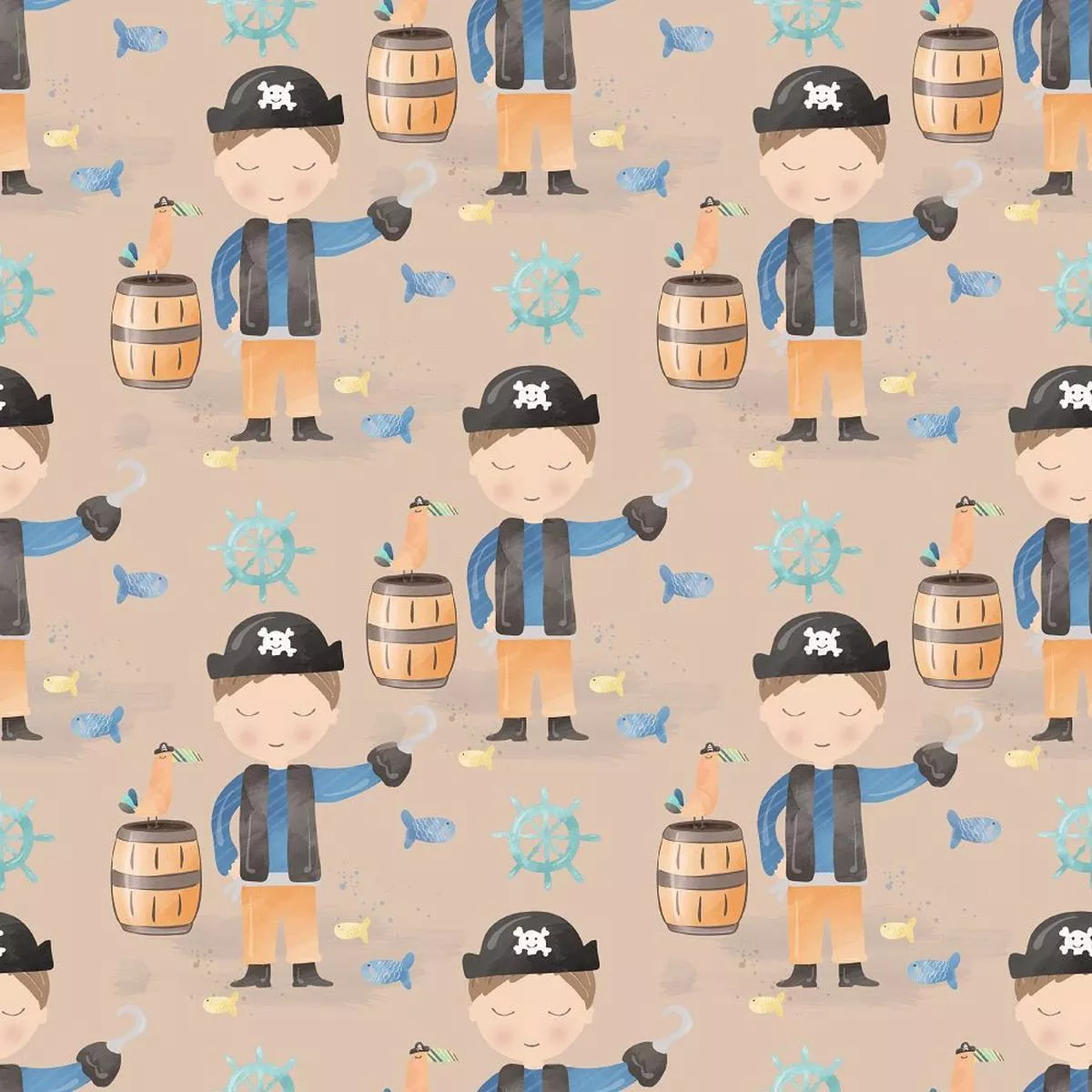 pirates-with-hook-fabric-tan Pirates With Hook Fabric – Tan