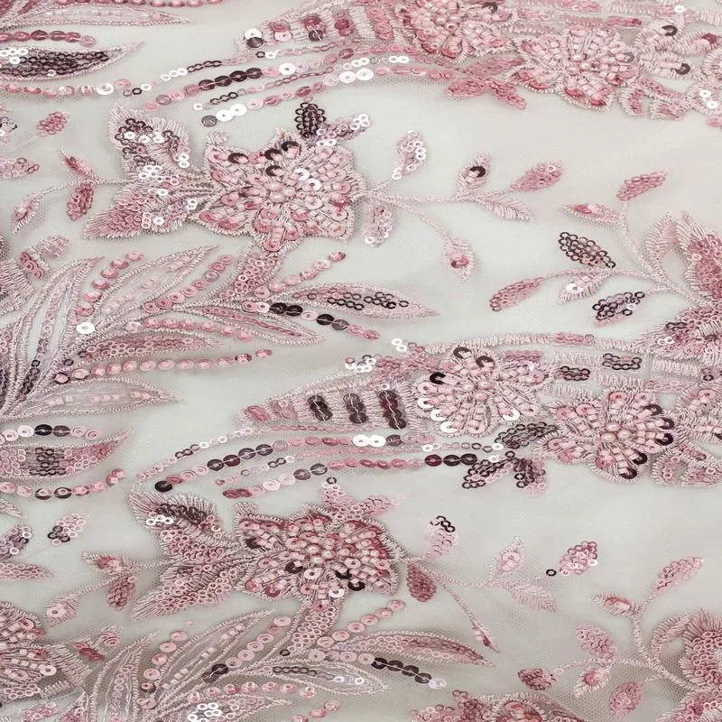 Pisa Sequin & Bead Mesh Rose