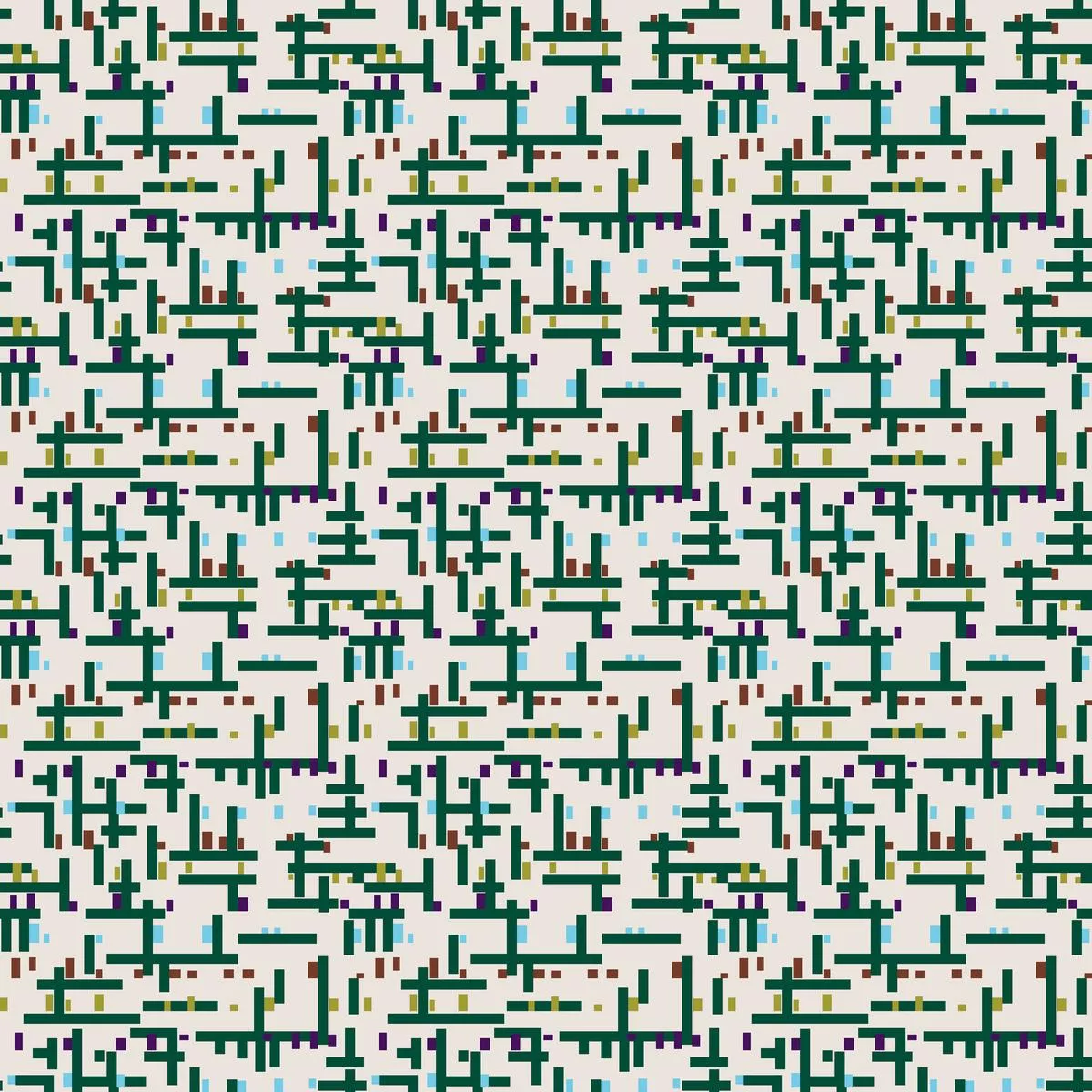 pixel-stitch-on-muted-cream-fabric Pixel Stitch on Muted Cream Fabric