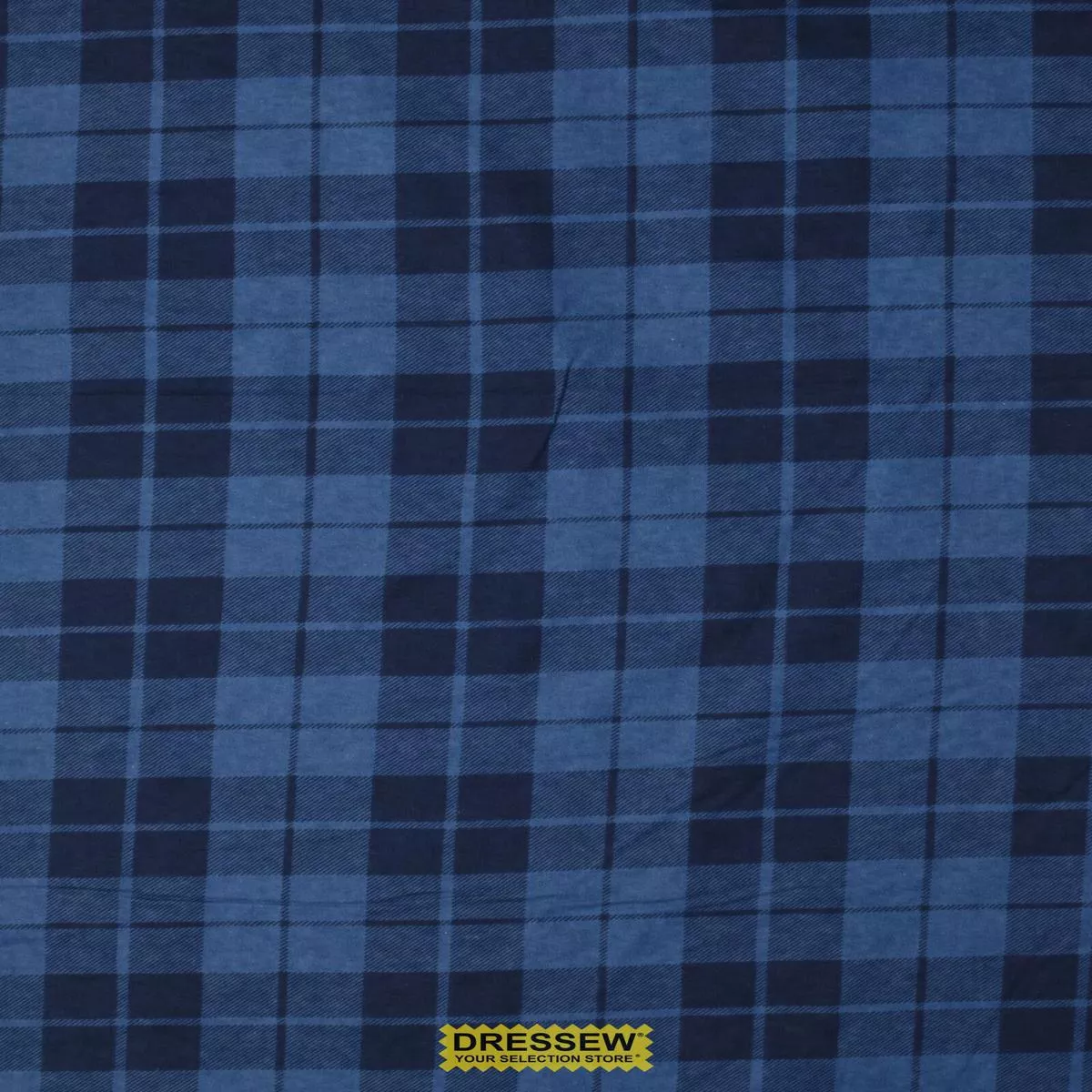 Plaid Flannelette Royal Navy