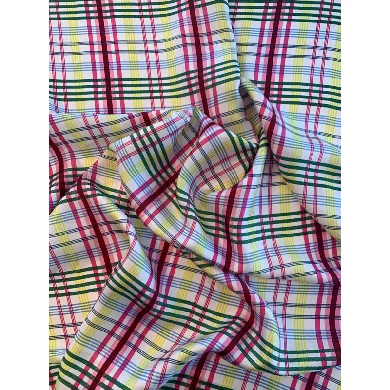 plaid-printed-silk-twill-multicolor Plaid Printed Silk Twill – Multicolor