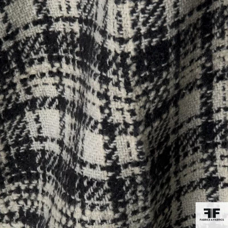 plaid-wool-coating-black-cream Plaid Wool Coating – Black/Cream
