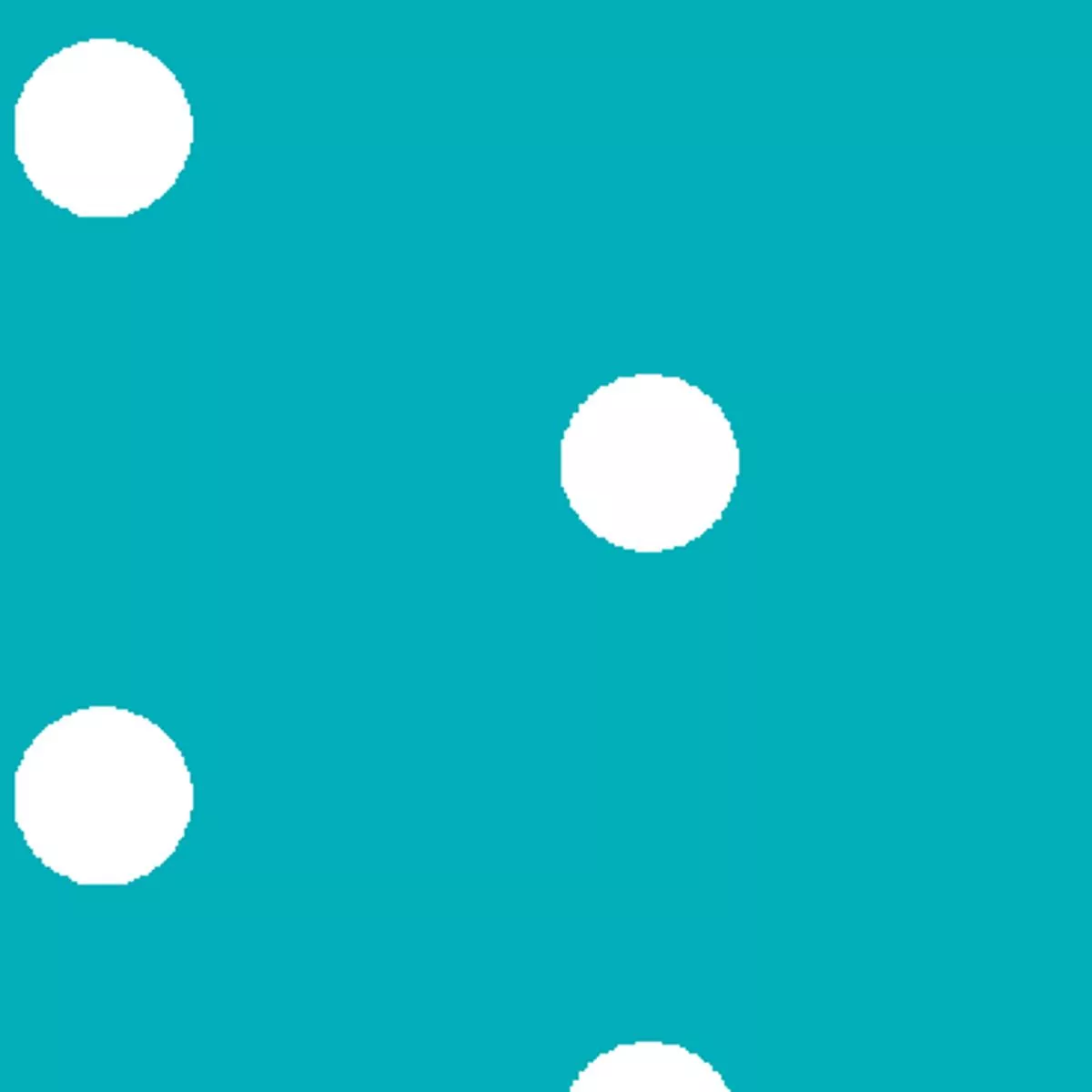 Polka Play, Turquoise Fabric
