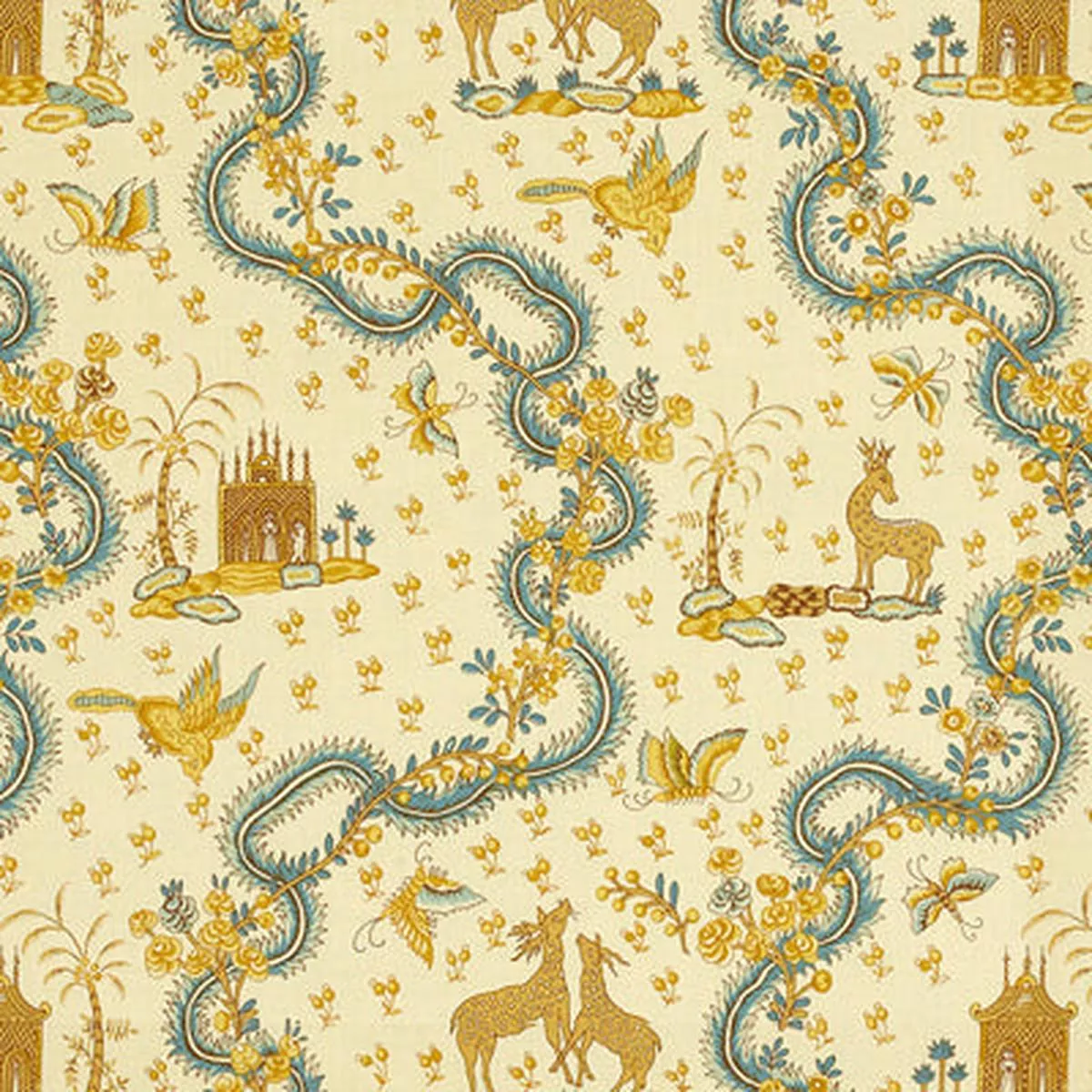 Pondichery Ambre Fabric