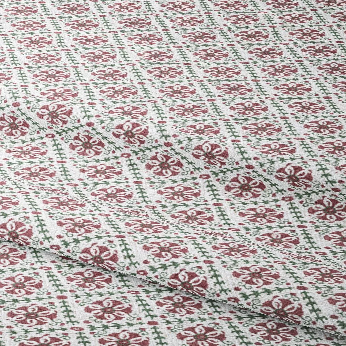 poolside-stage-fabric-by-yard-red-pink-white ‘Poolside Stage’ Fabric by the Yard (Red/ Pink/ White)