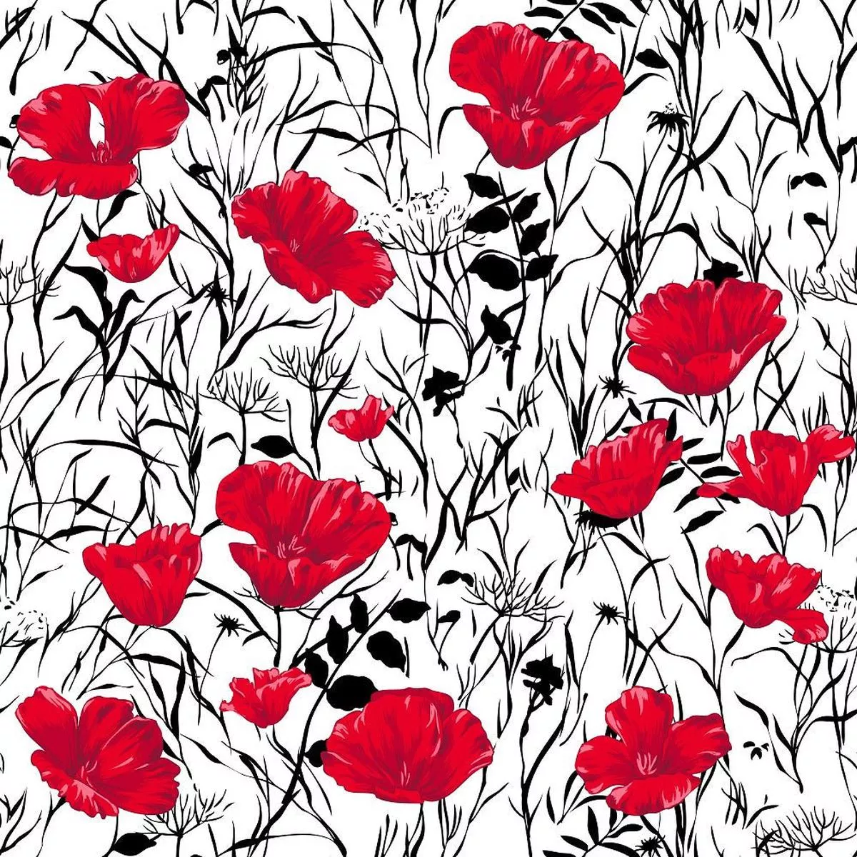 poppy-fields-fabric-red Poppy Fields Fabric – Red