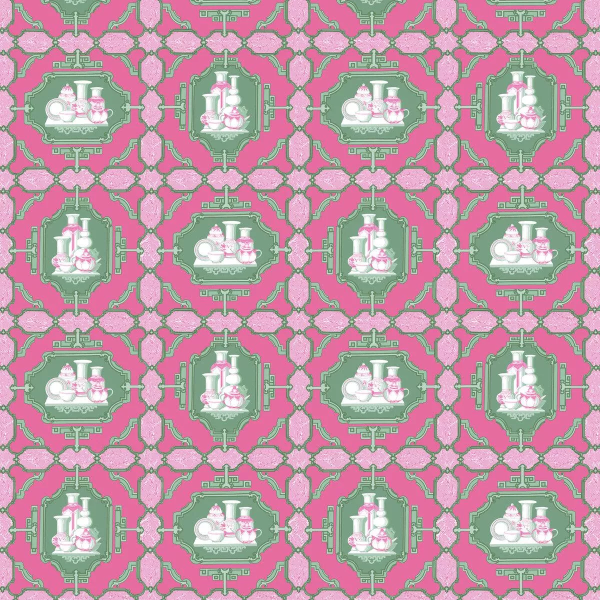 porcelanas-rosa-verde-fabric Porcelanas Rosa/Verde Fabric